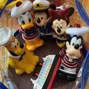 Disney cruise line soft squeeze toys Mickey Minnie Goofy Pluto Donald and ship